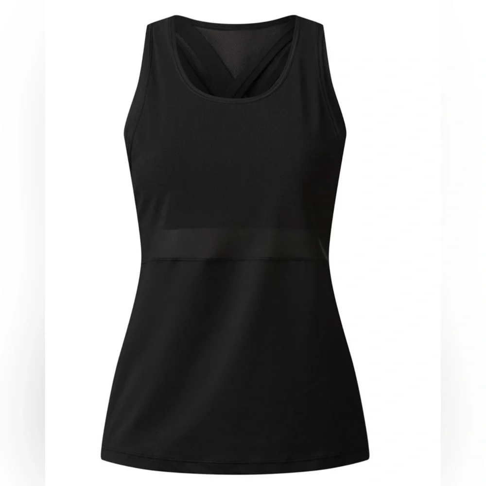 Lululemon Fast As Light 2-In-1 Tank Black Size 6